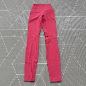 Lululemon Align High-Rise Pant 28" Size 0 Pink LW5ECIS Excellent! Double Lined